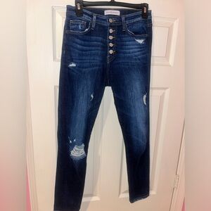 Flying Monkey Women's Button Zipper Denim Skinny Jeans Size 26